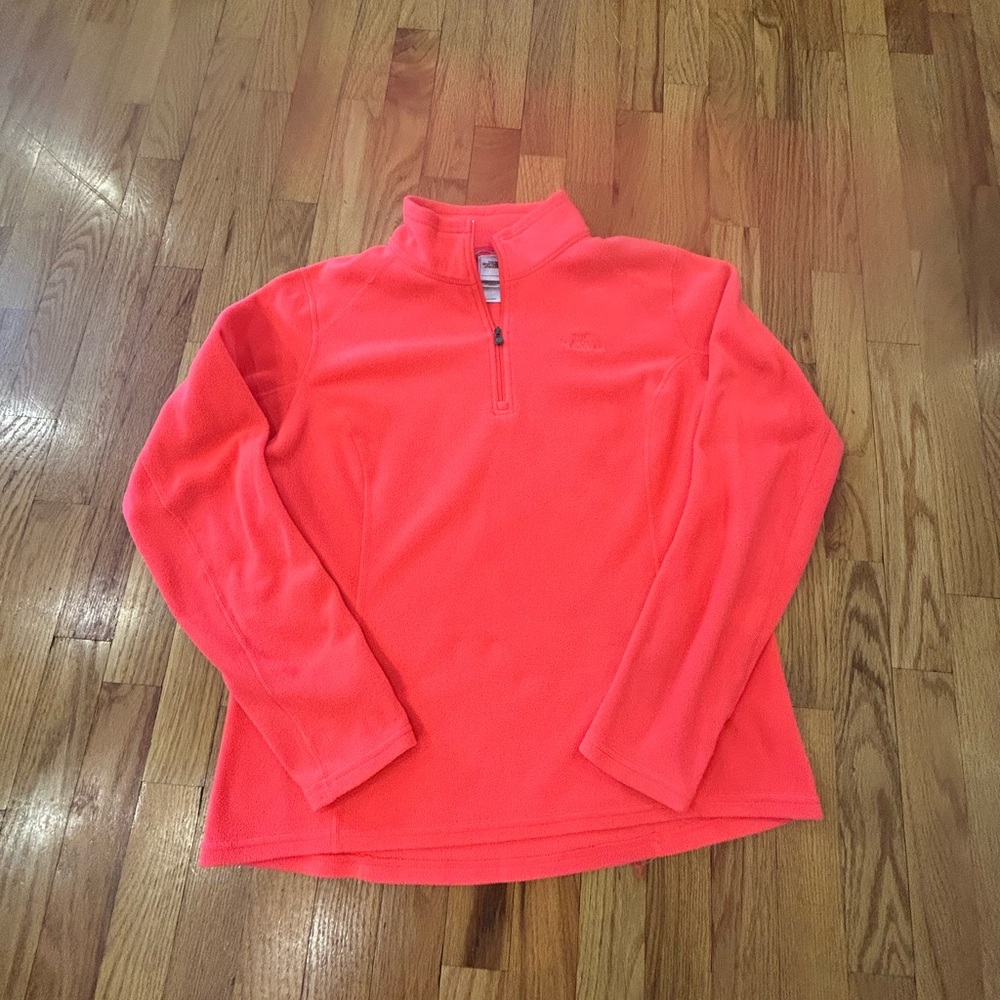 The North Face Women's Bright Coral Half-Zip Top